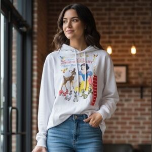 Disney Snow White and Friends White Hoodie